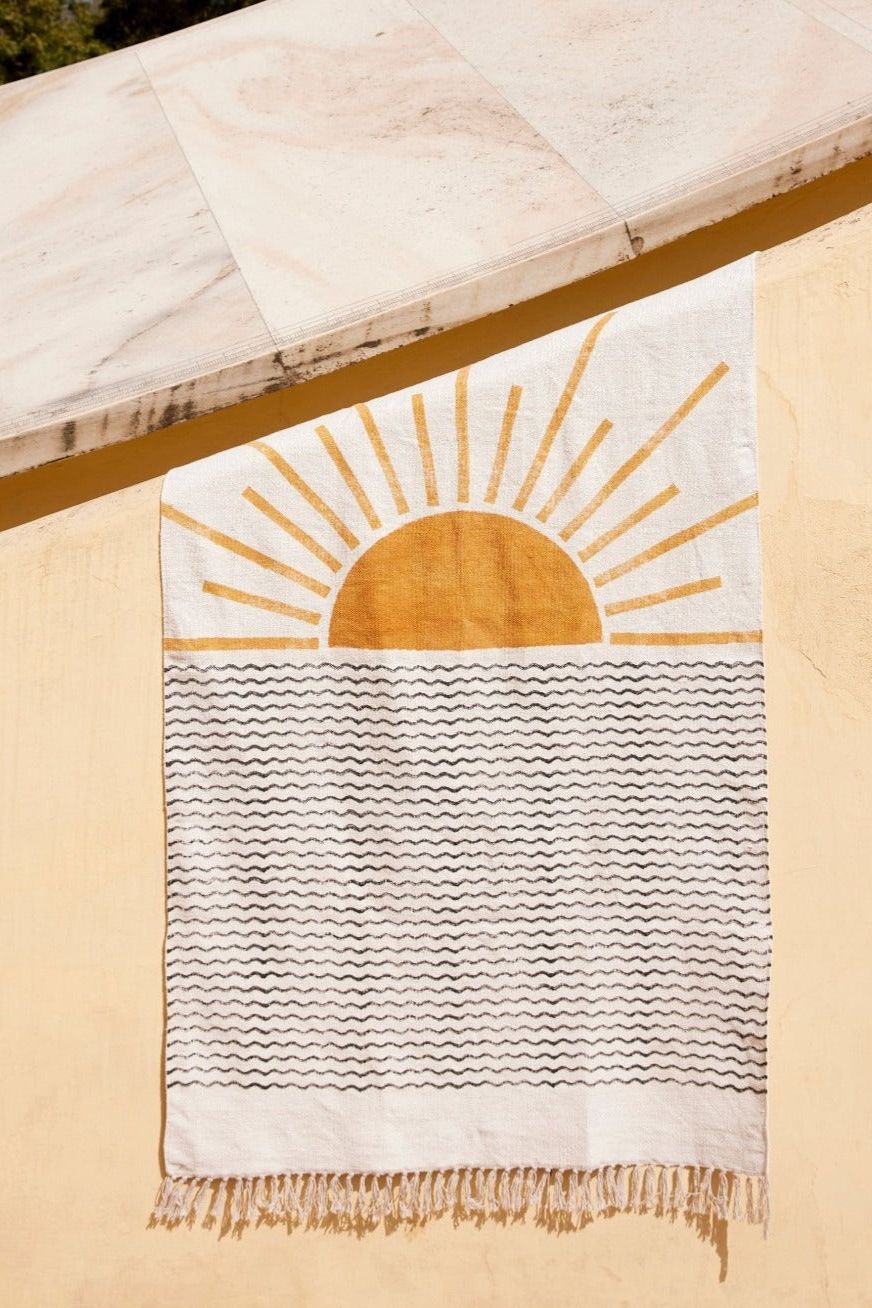 Rising Sun Rug - CQC LA - 4' x 6'
