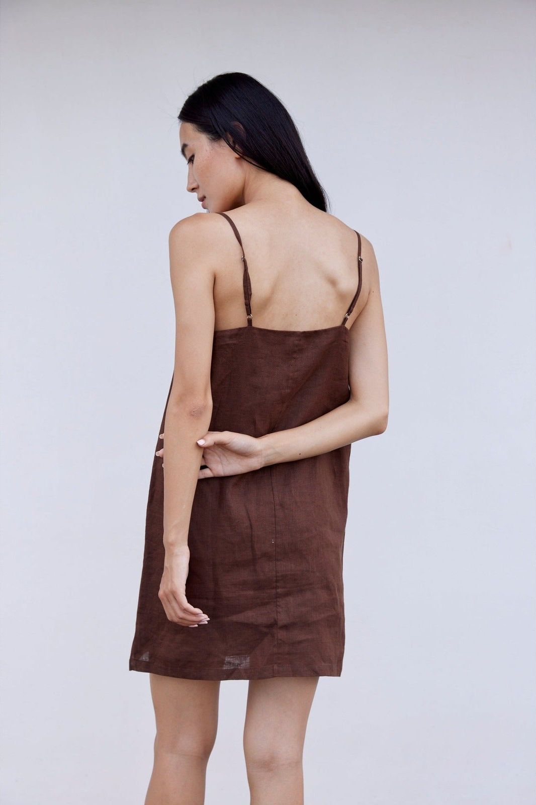 Suki Linen Mini Dress - CQC LA - XS/S